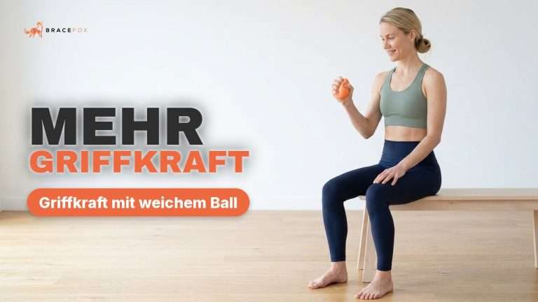 Video: Griffkraft mit weichem Ball, vorgeführt von Anna, unserer digitalen Physiotherapeutin